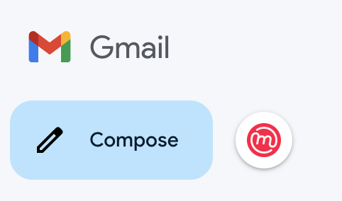 Кнопка создания Mailvelope в интерфейсе Gmail
